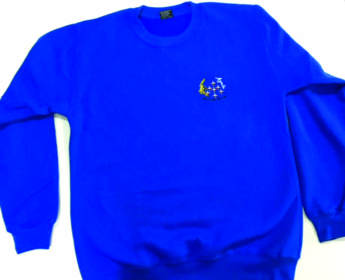 Sudadera Azul Royal Patrulla Águila bordada